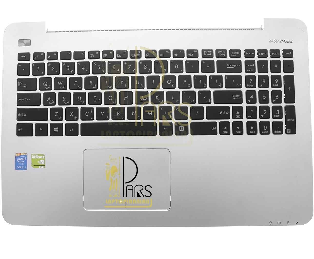 کیبورد قاب موس پد لپ تاپ ایسوز A555/A555B/A555D/